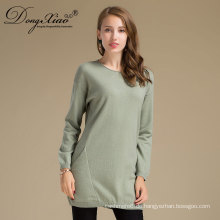 Benutzerdefinierte Neueste Designs Winter Plain Kaschmir Wolle Strickmode Frauen Pullover Pullover